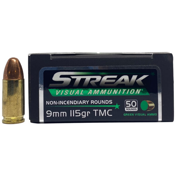 Ammo Inc Green Streak 9mm 115gr TMC- 50rds