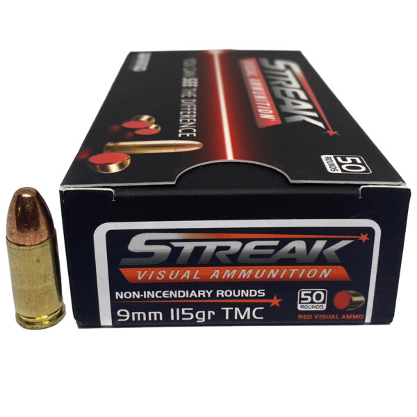 Ammo Inc Red Streak 9mm 115gr TMC- 50rds - Image 2