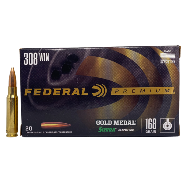 Federal Gold Medal Match 308 Winchester 168gr Sierra MatchKing BTHP- 20rds - Image 3