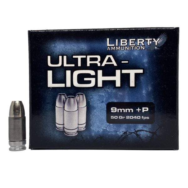 Liberty Civil Defense Ultra-Light 9mm +P 2040 FPS 50gr HP- 20rds - Image 4