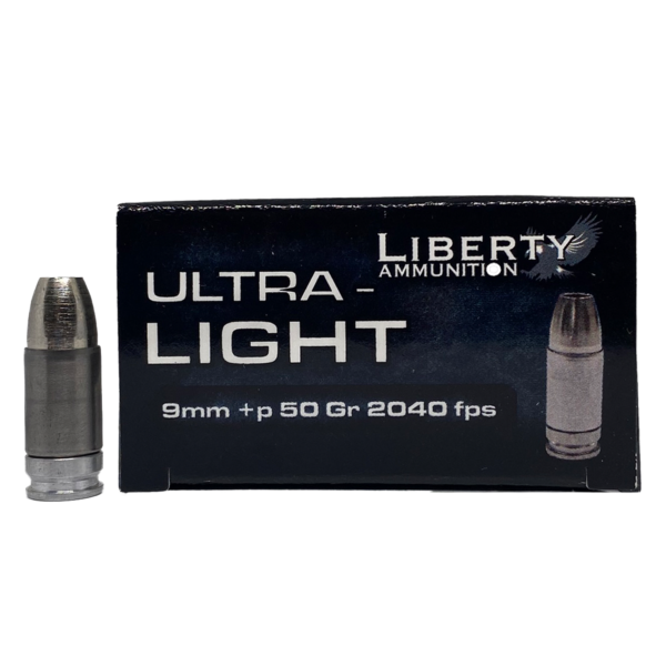 Liberty Civil Defense Ultra-Light 9mm +P 2040 FPS 50gr HP- 20rds - Image 3