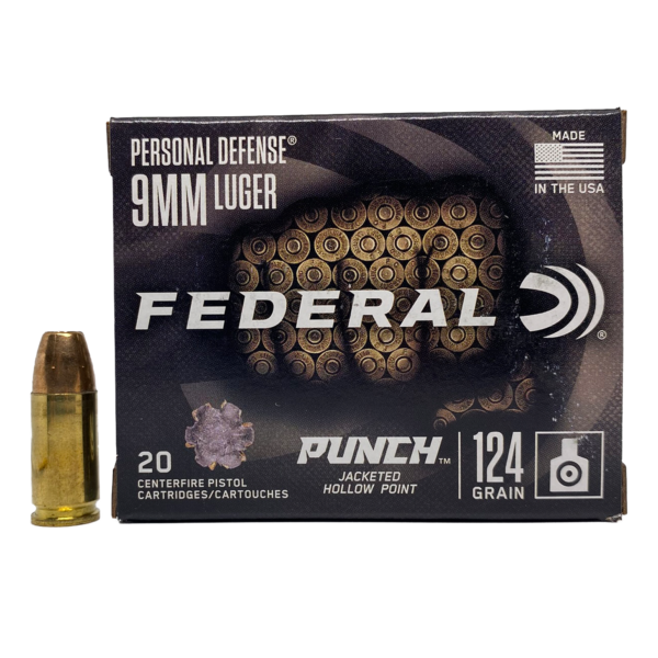 Federal Personal Defense 9mm 124gr Punch JHP- 20rds - Image 4