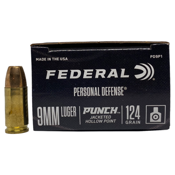 Federal Personal Defense 9mm 124gr Punch JHP- 20rds - Image 3