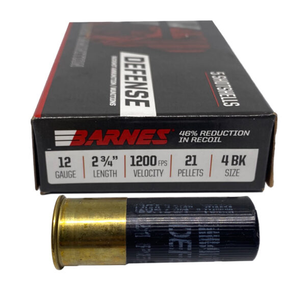 Barnes Low-Recoil 12 Gauge #4 Buckshot 21 Pellet- 5rds