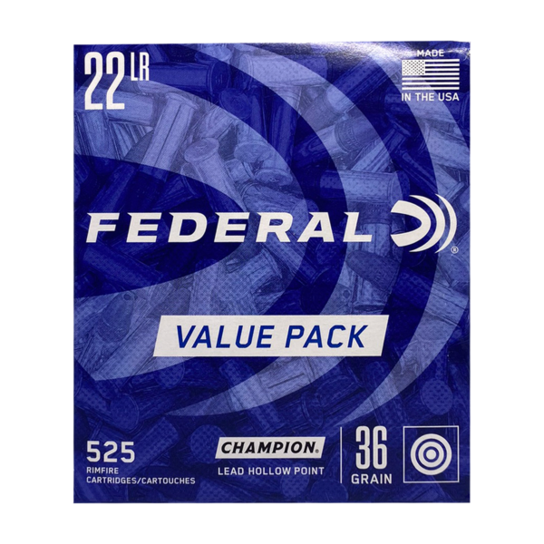 Federal Champion Value Pack 22LR 36gr LHP- 525rds