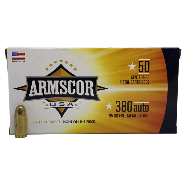 Armscor USA 380 Auto 95gr FMJ- 50rds - Image 2