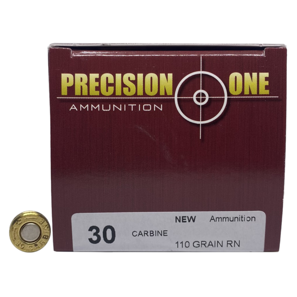 Precision One NEW 30 Carbine 110gr FMJ- 50rds - Image 3