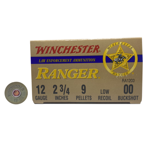 Winchester Ranger 12 Gauge 00 Buckshot 9 Pellet- 25rds - Image 2