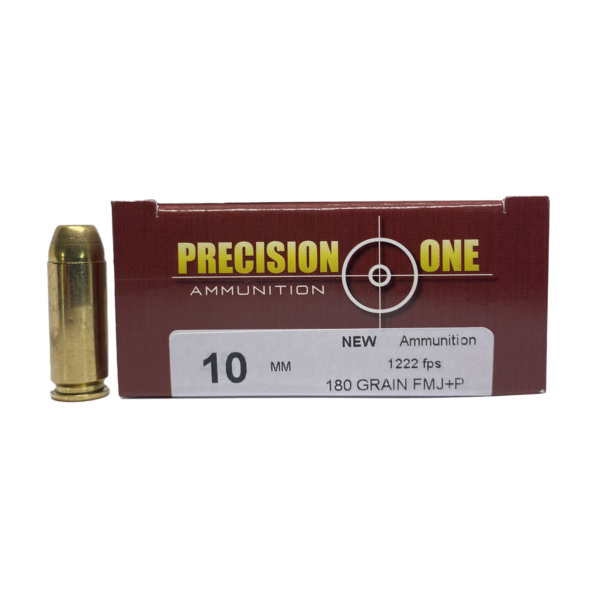 Precision One 10mm Auto +P 180gr FMJ- 50rds